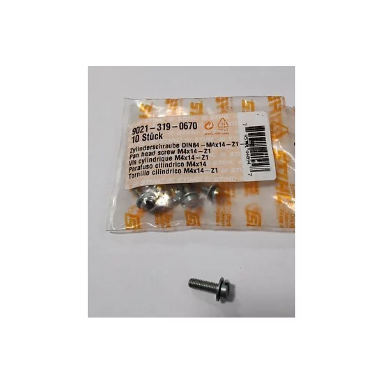 STIHL  Śruba z łbem cylindrycznym M4x14-Z1 9021 319 0670